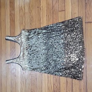 Express sequined mini dress